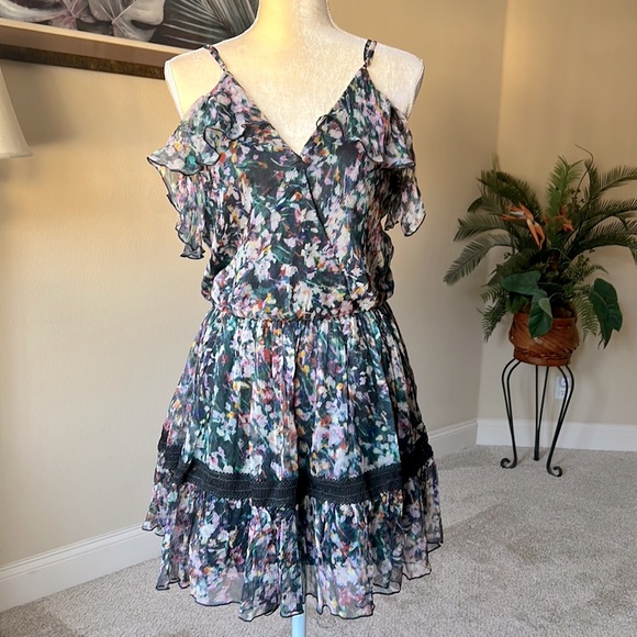 Katina Grimaldi silk dress, sz M - Picture 3 of 6